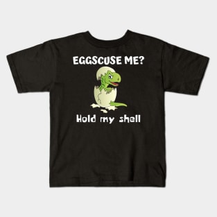 Baby T-rex egg hatching Kids T-Shirt